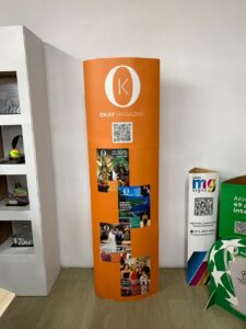 totem elíptico dobrável